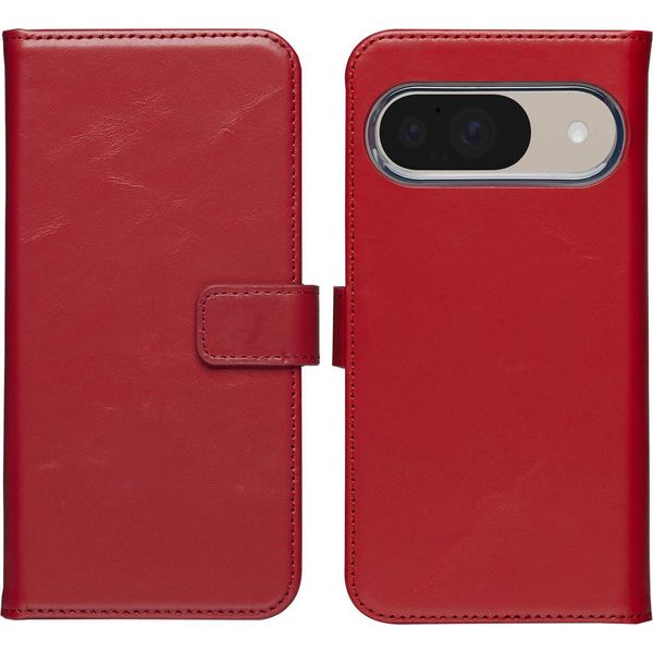 Google Pixel 10/Google Pixel 10 Pro Sleeve - Vera Pelle - Selencia Flip Cover - Rosso-image