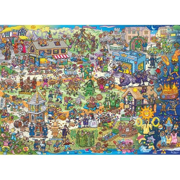 Gibsons Puzzle Barmy Britain 1000 Teile Lustiges Puzzle-Spiel-image