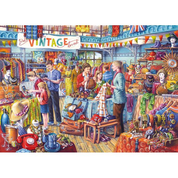 Gibsons Puzzle Quasi Nuovo - 1000 Teile Nostalgie Puzzle-image