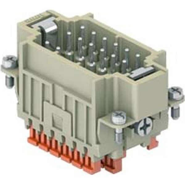 Cdshm 18 I.L.M.E. Ilme CDSH-SQUICH Inserto Per Pin (M) Connessione Con Morsetto A Gabbia, 18 Pin+Pe 400V, 10A - 5 Pz-image
