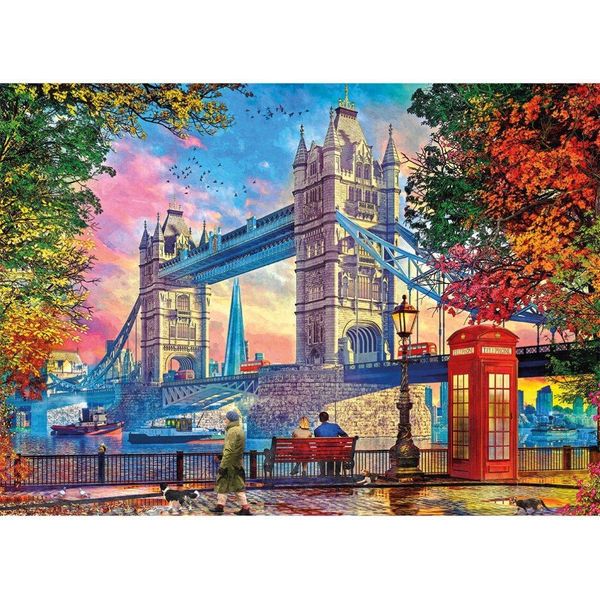 Gibsons Puzzle Tower Bridge 1000 Pezzi - Divertente Puzzle Colorato Di Londra-image