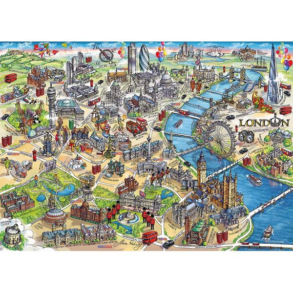 Gibsons Puzzle London Landmarks 500 Pezzi Puzzle Divertente-image