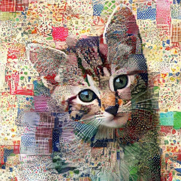 Sunsout Puzzle Quilted Tabby Kitten - Puzzle Di 500 Pezzi Per Gatti-image
