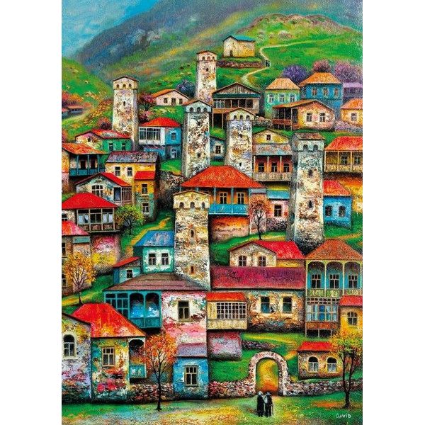 Magnolia Puzzle Beautiful Village - 1000 Teile Puzzle-image