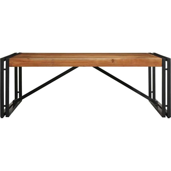 Syfax™ Tavolino Salotto 100X100X35 Cm Legno Massello Di Acacia-image