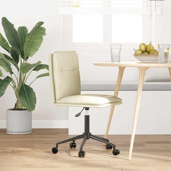 Syfax™ Sedia Da Pranzo Crema In Pelle Finta-image
