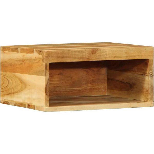 Syfax™ Mobile Tv A Parete 2 Pz In Legno Massello Di Acacia-image