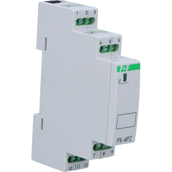 Relè Elettromagnetico PK-4PZ 230V Ac, Contatto: 2P I=2X8A, 2Z I=2X8A, 1 Modulo-image
