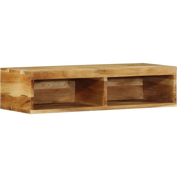 Syfax™ Mobile Tv A Parete 80X30X19 Cm In Legno Massello Di Acacia-image