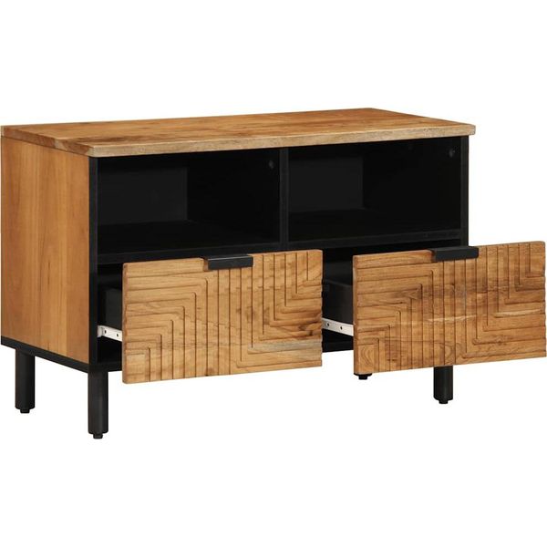 Syfax™ Mobile Porta Tv 70X33X46 Cm In Legno Massello Di Acacia-image