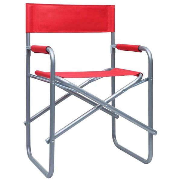 Syfax™ Sedie Da Regista 2 Pz In Acciaio Rosse-image