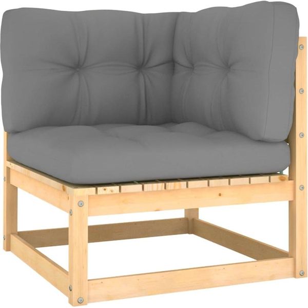 Syfax™ Set Divani Da Giardino 2 Pz Con Cuscini Legno Massello Di Pino-image