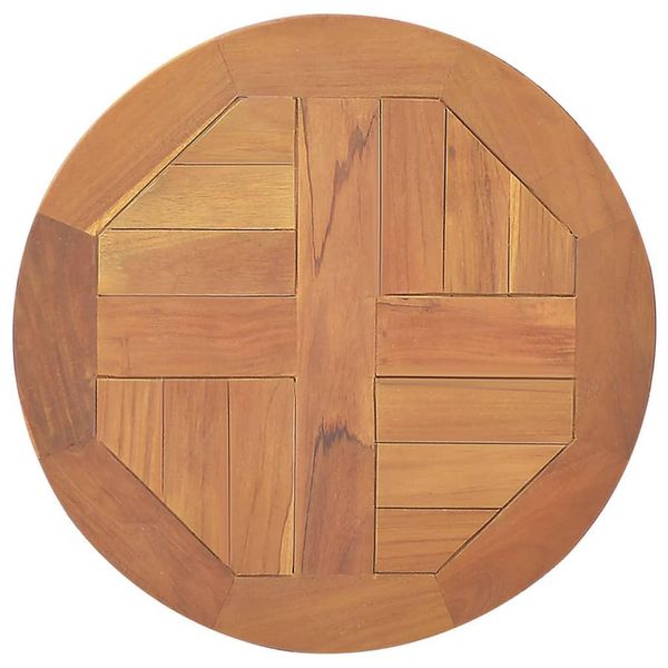 Syfax™ Piano Tavolo In Legno Massello Di Teak Rotondo 2,5 Cm 40 Cm-image