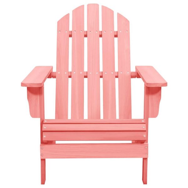 Syfax™ Sedia Giardino Adirondack In Legno Massello Di Abete Rosa-image