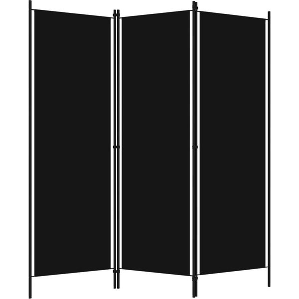 Syfax™ Paravento A 3 Pannelli Nero 150X180 Cm-image
