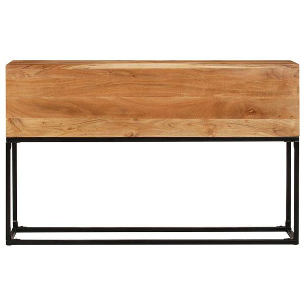 Syfax™ Tavolo Consolle 120X30X75 Cm In Legno Massello Di Acacia-image