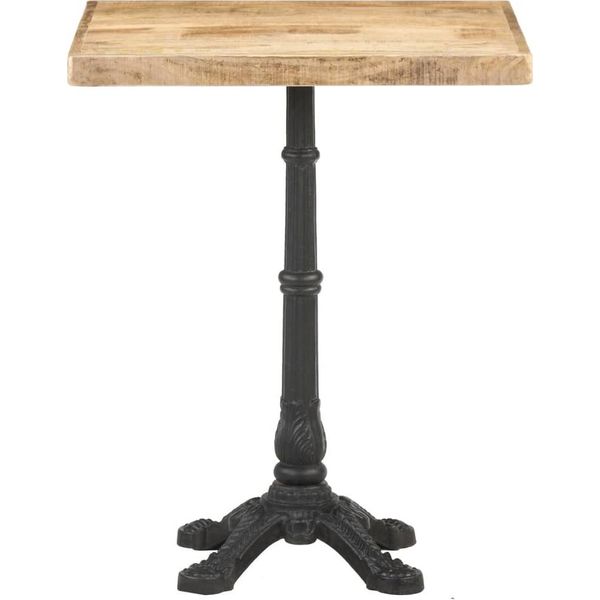 Syfax™ Tavolino Da Bistrot 60X60X77 Cm In Legno Di Mango Grezzo-image