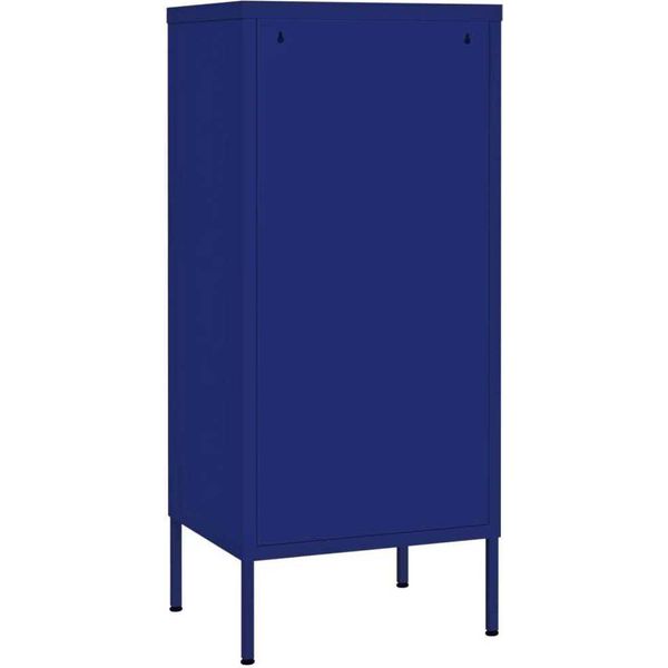 Syfax™ Armadietto Blu Marino 42,5X35X101,5 Cm In Acciaio-image
