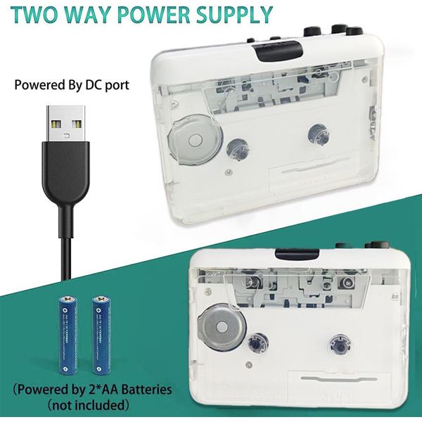 Lettore Di Cassette Lettore Di Cassette Walkman Altoparlante Portatile Metodi Di Alimentazione Multipli Funzione Di Inversione Automatica Suono Di Alta Qualità Compagno Perfetto Per Gli Amanti Della Musica-image