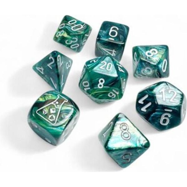 Set Di 7 Dadi Chessex Nettuno Brillante/Grigio-image