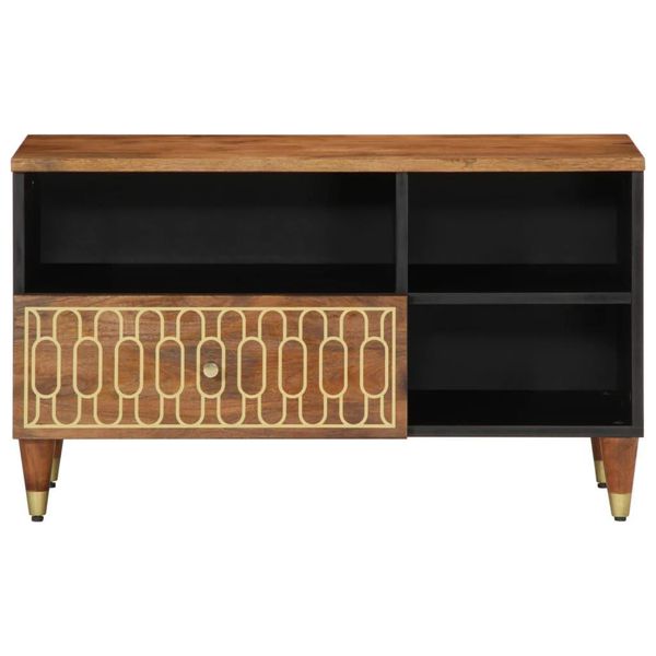 Syfax™ Mobile Porta Tv 80X33X46 Cm In Legno Massello Di Mango-image