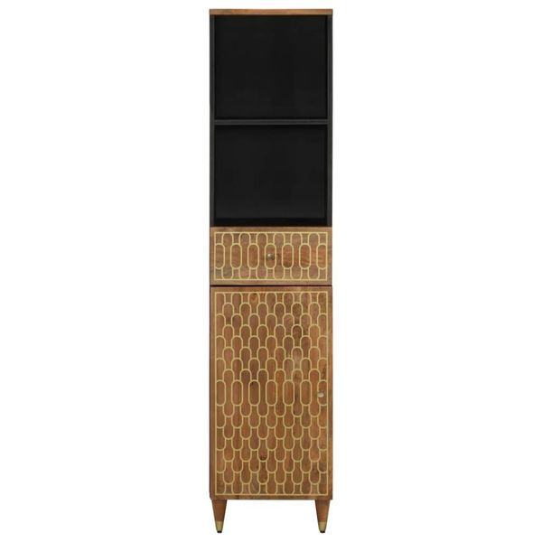 Syfax™ Mobile Da Bagno 38X33X160 Cm In Legno Massello Di Mango-image