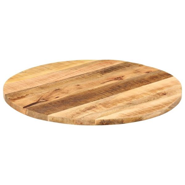Syfax™ Piano Per Tavolo Ø 70X2,5Cm Rotondo Legno Massello Grezzo Mango-image
