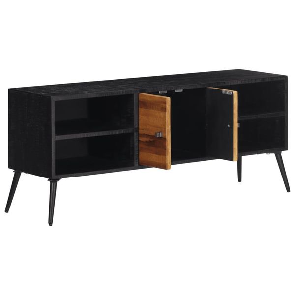 Syfax™ Mobile Porta Tv 112X31X45 Cm In Teak Massello Di Recupero-image