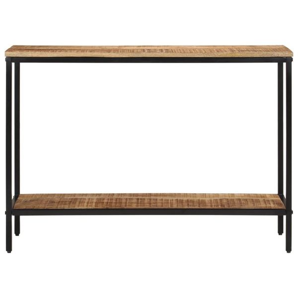 Syfax™ Tavolo Consolle 100X35X70 Cm In Legno Massello Di Mango Grezzo-image