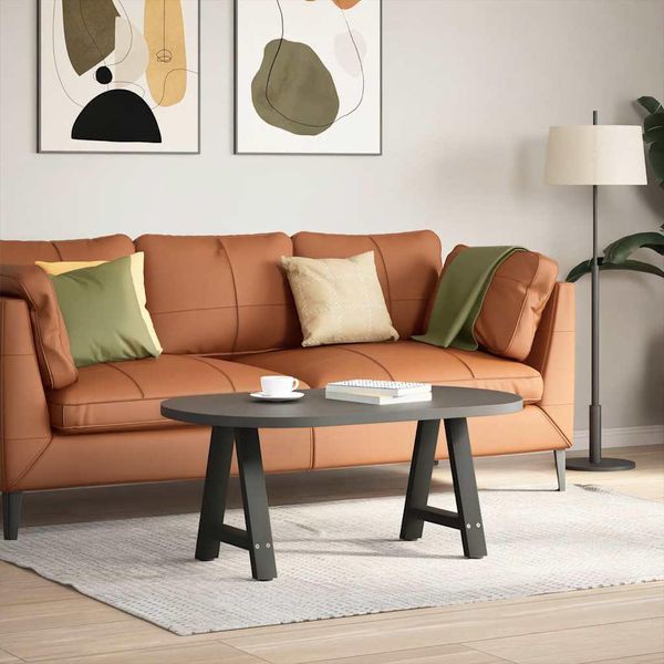 Syfax™ Gambe Per Tavolino Da Caffè A Forma Di A 2 Pz Nere 38X(42-43) Cm Acciaio-image