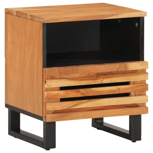 Syfax™ Comodini 2Pz 40X34X46 Cm In Legno Massello Di Acacia-image