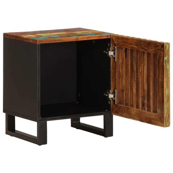 Syfax™ Comodino 40X34X46 Cm In Legno Massello Di Recupero-image