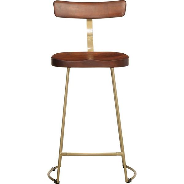 Syfax™ Sgabelli Da Bar 2 Pz 49X43X88 Cm In Legno Massello Di Mango-image