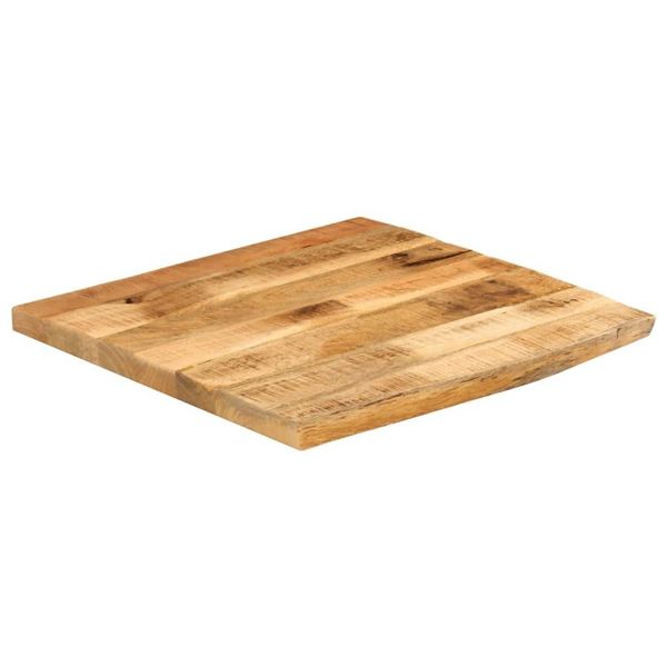 Syfax™ Piano Tavolo 40X40X3,8 Cm Bordi Vivi Legno Di Mango Grezzo-image