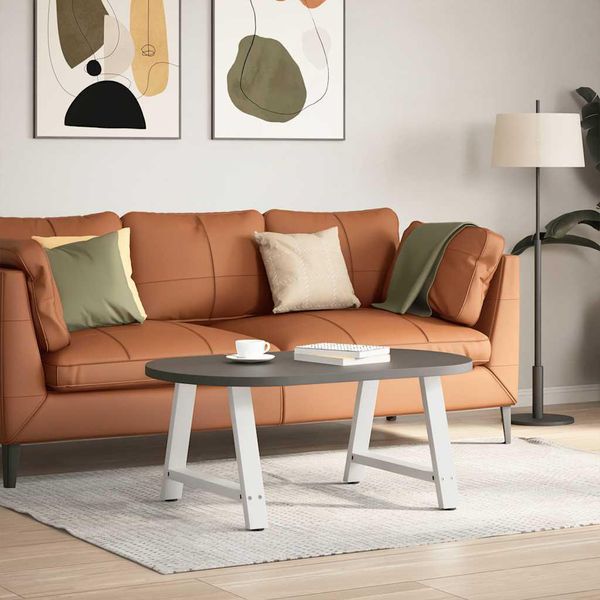 Syfax™ Gambe Per Tavolino Da Caffè A Forma Di A 2 Pz Bianche 60X(42-43) Cm Acciaio-image