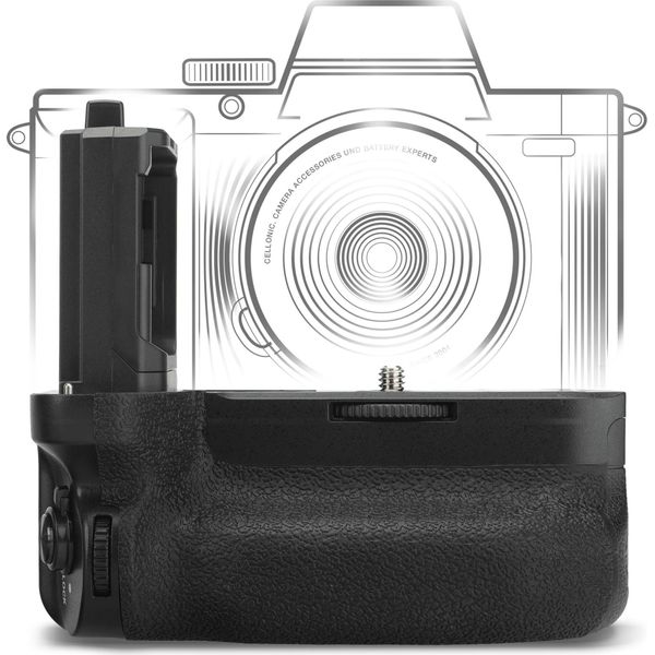 Cellonic Impugnatura VG-C4EM Compatibile Con Sony A7 Iv, A7R Iv, A7R V, A9 Ii, A1 Battery Grip Per Fotocamera Fotografia Verticale Multifunzione Portabatterie NP-FZ100-image