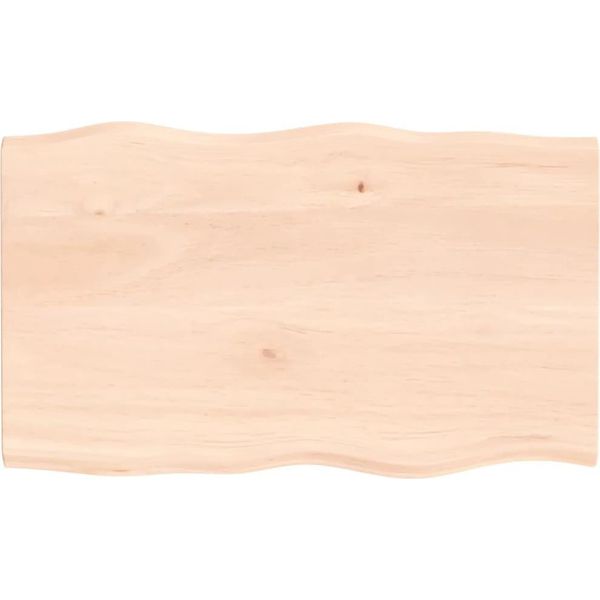 Syfax™ Piano Per Tavolo 100X60X2 Cm In Rovere Non Trattato Bordi Vivi-image