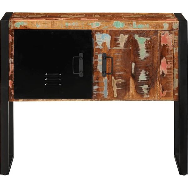 Syfax™ Tavolo Consolle Multicolore 90X35X75 Cm Legno Massello Recupero-image
