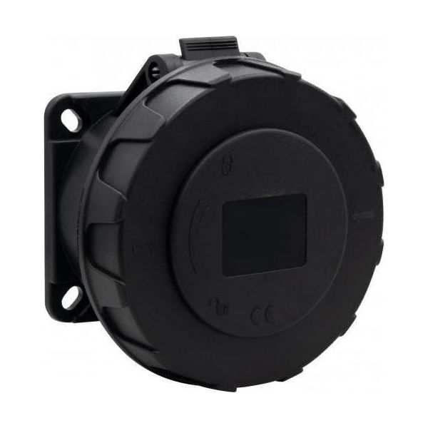 Presa Diritta 32A/5P 380V-415V /Fe/ IP67 Nera F7.0172-image