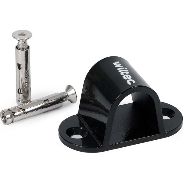 Ancoraggio Antifurto Wiltec Tipo 01 In Acciaio 100 X 50 X 50 Mm, Ancoraggio Antifurto A Parete E A Pavimento Per Moto E Biciclette-image