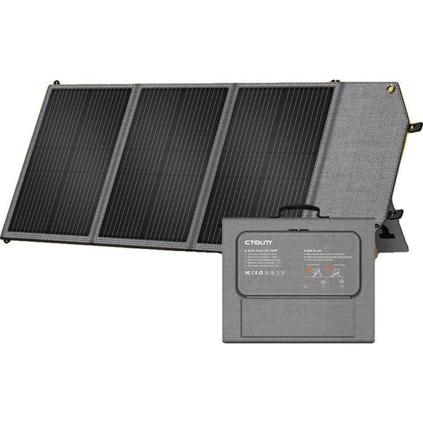 Pannello Solare, Design Portatile E Pieghevole, Alta Efficienza, Nero, 20,5 V, 100 W-image