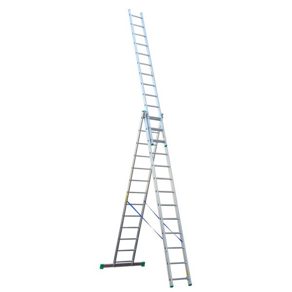 Scala In Alluminio A 3 Elementi 897 Cm 13+13+13 Gradini - Dr4213-image