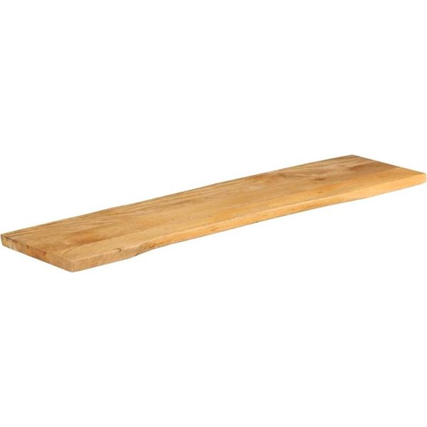 Syfax™ Piano Tavolo 180X40X2,5 Cm Bordi Vivi In Legno Massello Mango-image