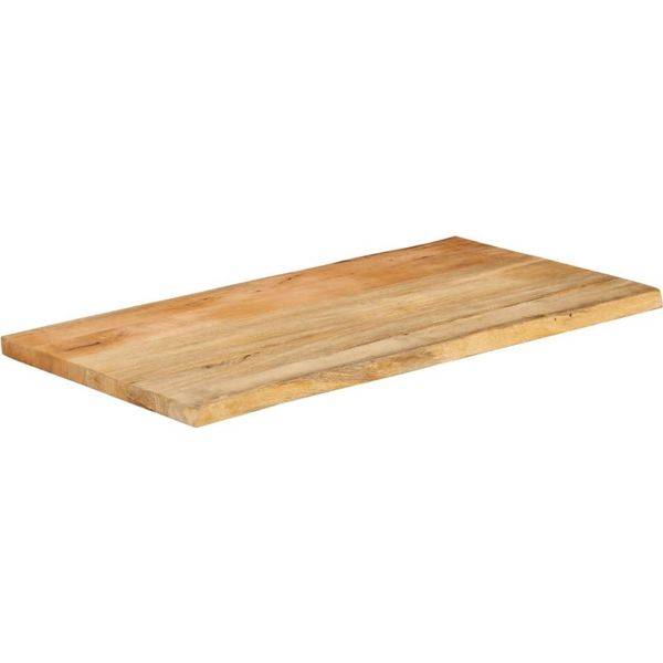 Syfax™ Piano Tavolo 110X60X3,8 Cm Bordi Vivi In Legno Massello Mango-image