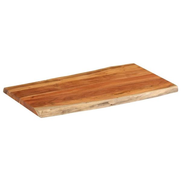 Syfax™ Piano Tavolo 100X60X2,5 Cm Rettangolare Legno Acacia Bordi Vivi-image