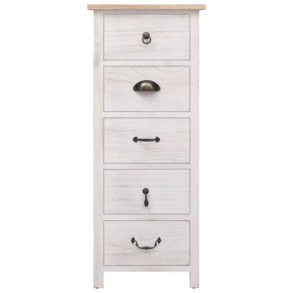 Syfax™ Mobiletto 35X25X87 Cm In Legno Di Paulownia-image