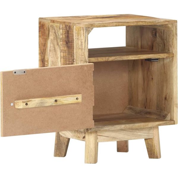 Syfax™ Comodino 40X30X50 Cm In Legno Di Mango Grezzo-image