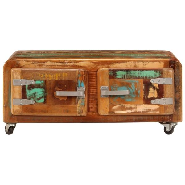 Syfax™ Tavolino Da Salotto 85X55X40 Cm In Legno Massello Di Recupero-image