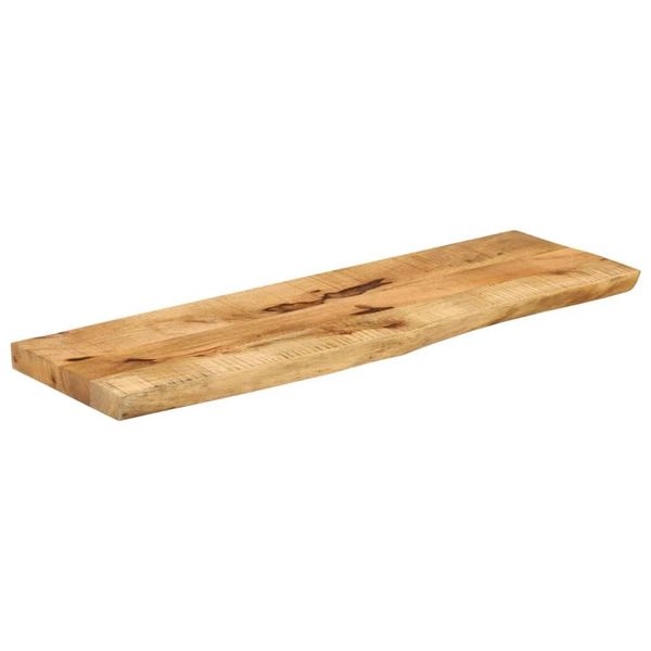 Syfax™ Piano Tavolo 100X40X2,5 Cm Bordi Vivi Legno Di Mango Grezzo-image