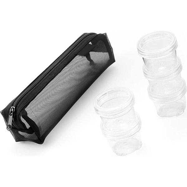 Set Di Bottiglie Per Spezie Da Campeggio All'aperto, Contenitori Portatili Per Picnic, Spezie Per Barbecue, Salse, Set In Vetro-image